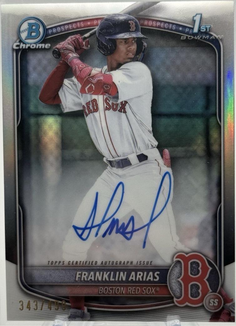 Arias Bowman Franklin 0 | 1st Chrome - Prices eBay Sox Red 