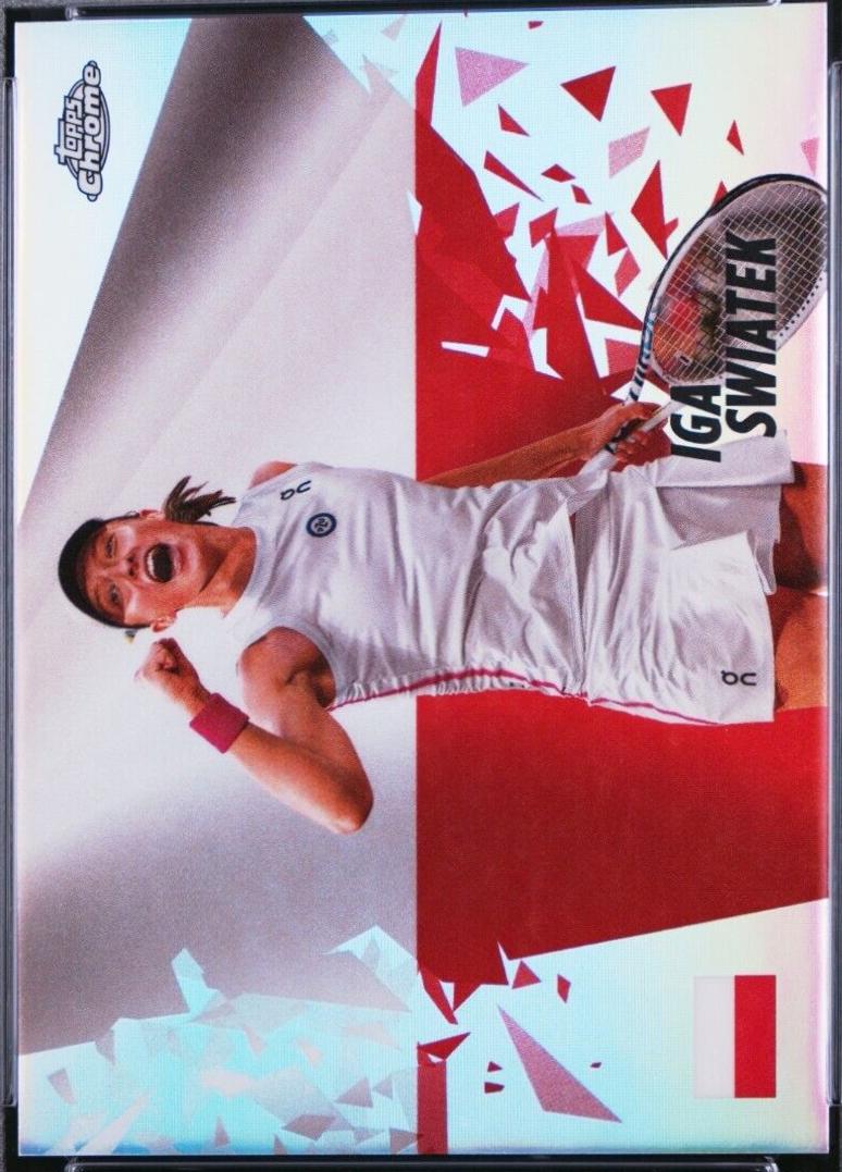 Iga Swiatek #PPR-IS Tennis Cards 2024 Topps Chrome Patriotic Pride