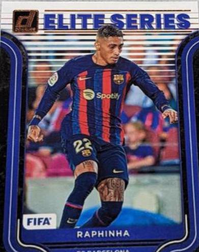 Raphinha #9 Soccer Cards 2022 Panini Donruss Elite Series