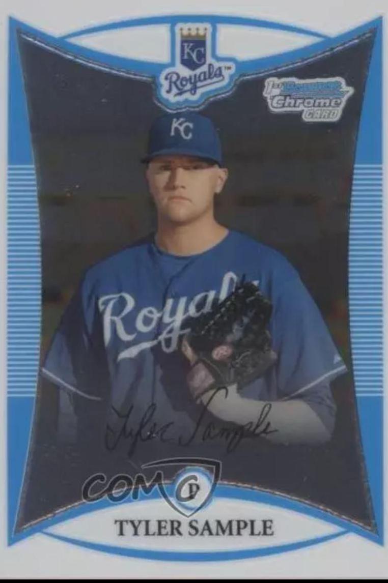 Tyler Sample #BDPP29 2008 Bowman Draft Picks & Prospects Baseball Chrome Prospects
