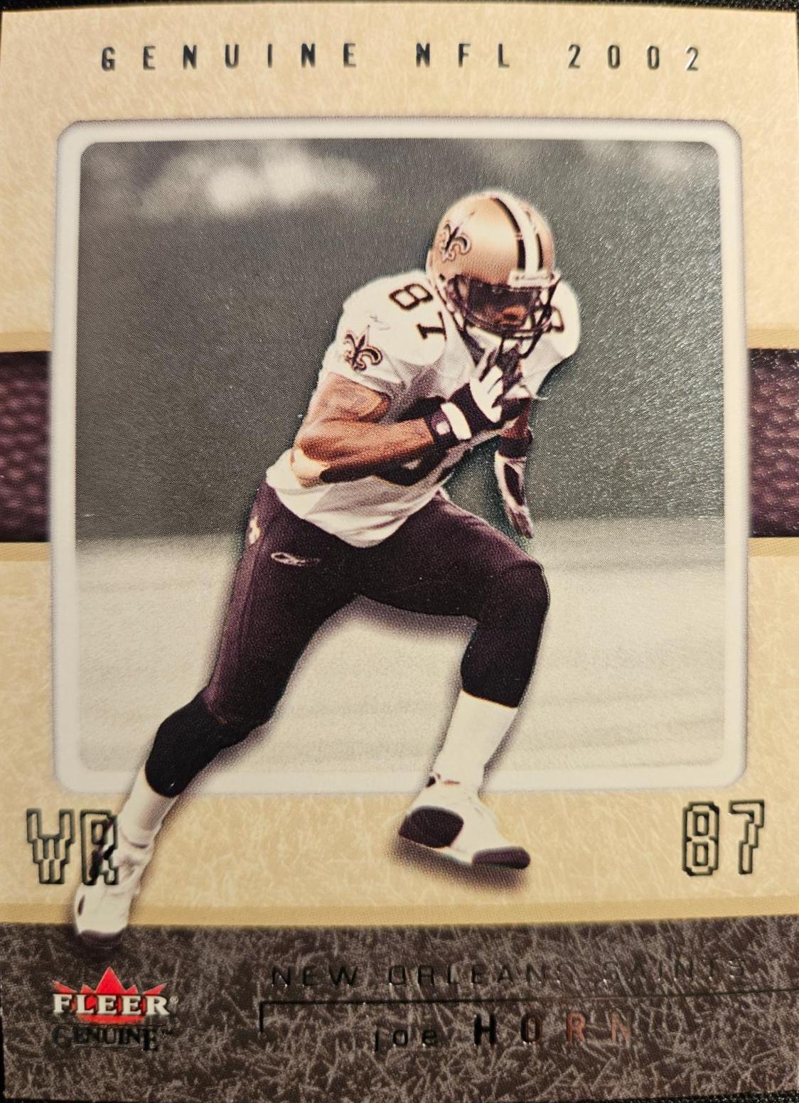 Joe Horn #79 Football Cards 2002 Fleer Genuine