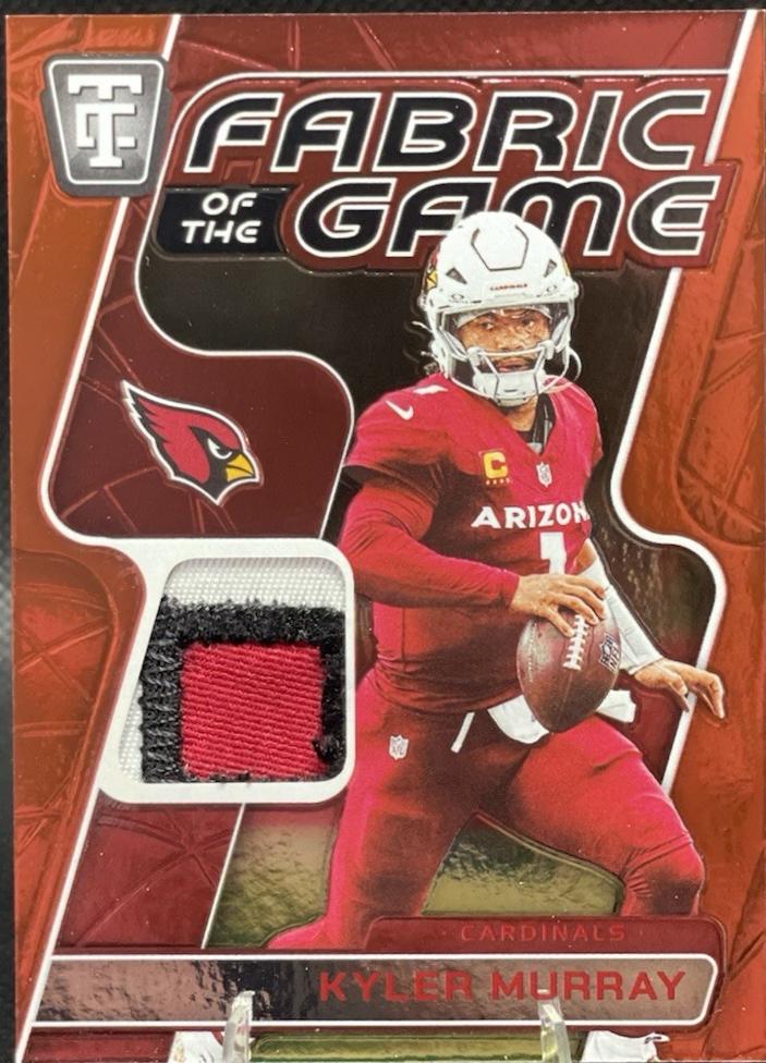 Kyler Murray #9 Football Cards 2024 Panini Totally Certified Fabric of the Game