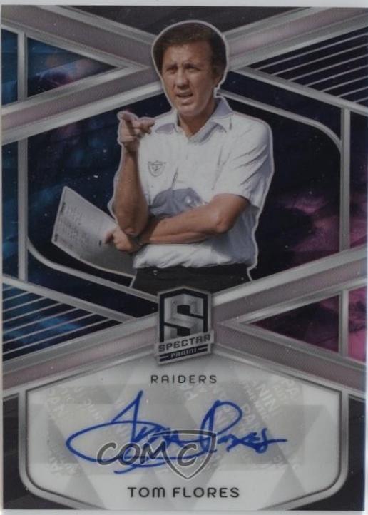 Tom Flores #SIG-TFS 2024 Panini Spectra Signature Football