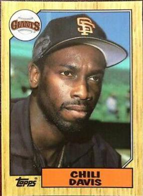 Chili Davis #672 Baseball Cards 1987 Topps Tiffany
