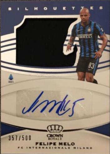 Felipe Melo #S-FM Soccer Cards 2020 Panini Chronicles Crown Royale Silhouettes Autographs