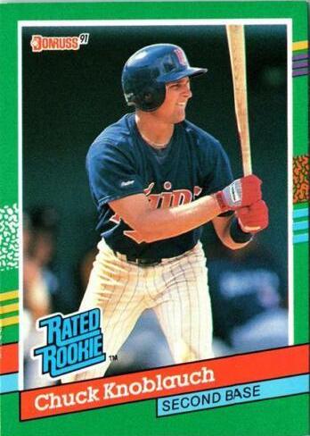 Chuck Knoblauch #421 Baseball Cards 1991 Donruss