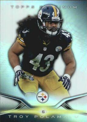 Troy Polamalu #14 Football Cards 2014 Topps Platinum