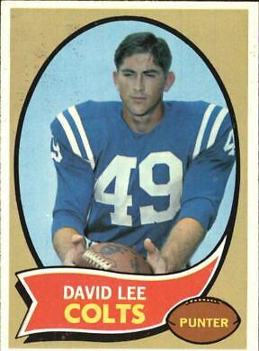 David Lee #222 Football Cards 1970 Topps
