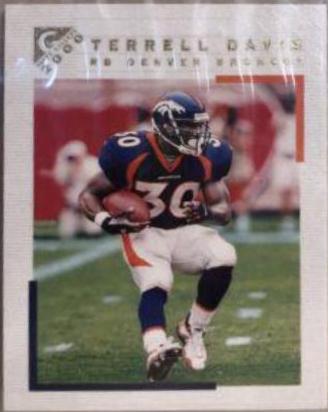 Terrell Davis #8 Football Cards 2000 Topps Gallery