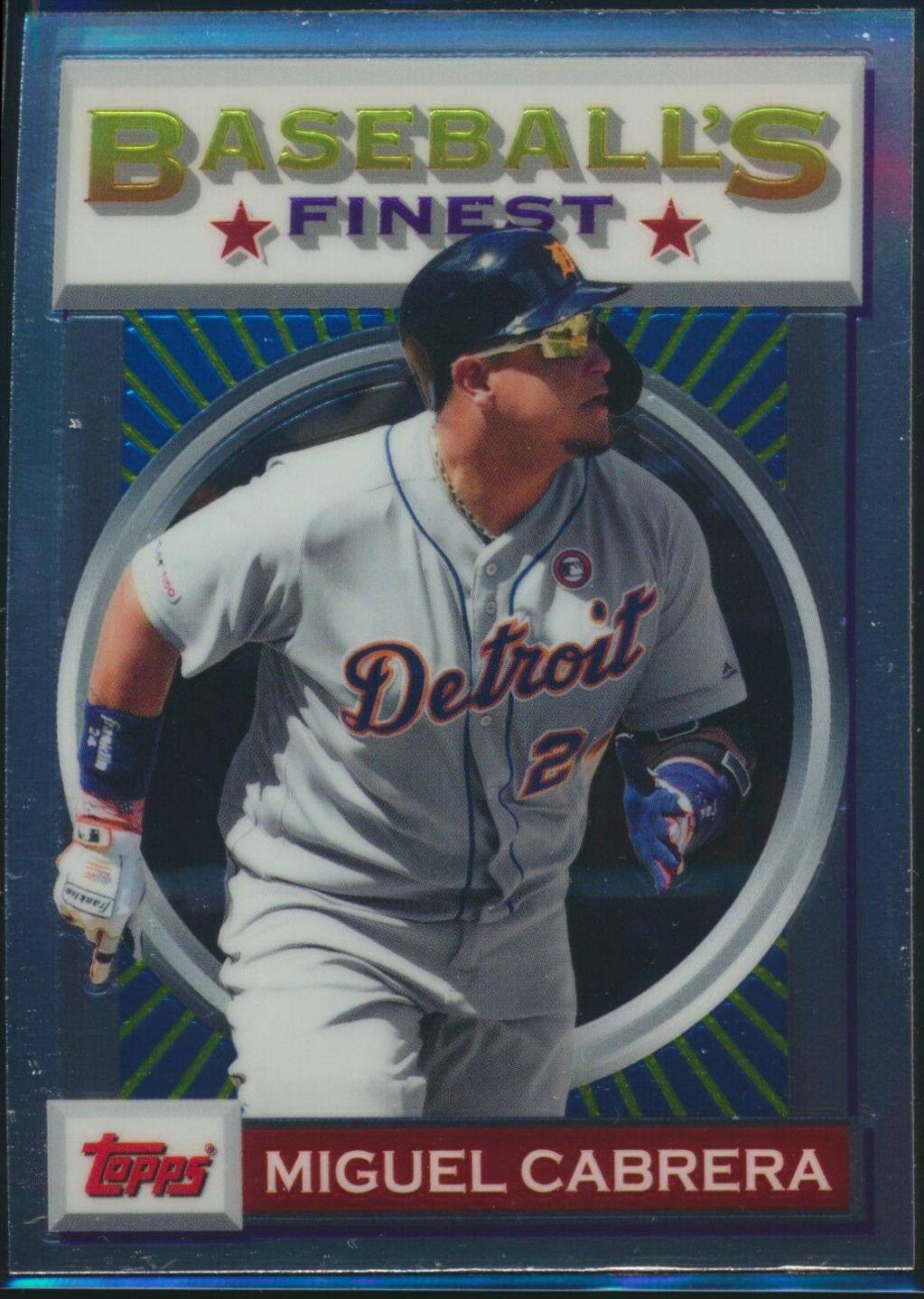 Miguel Cabrera #3 Baseball Cards 2020 Topps Finest Flashbacks