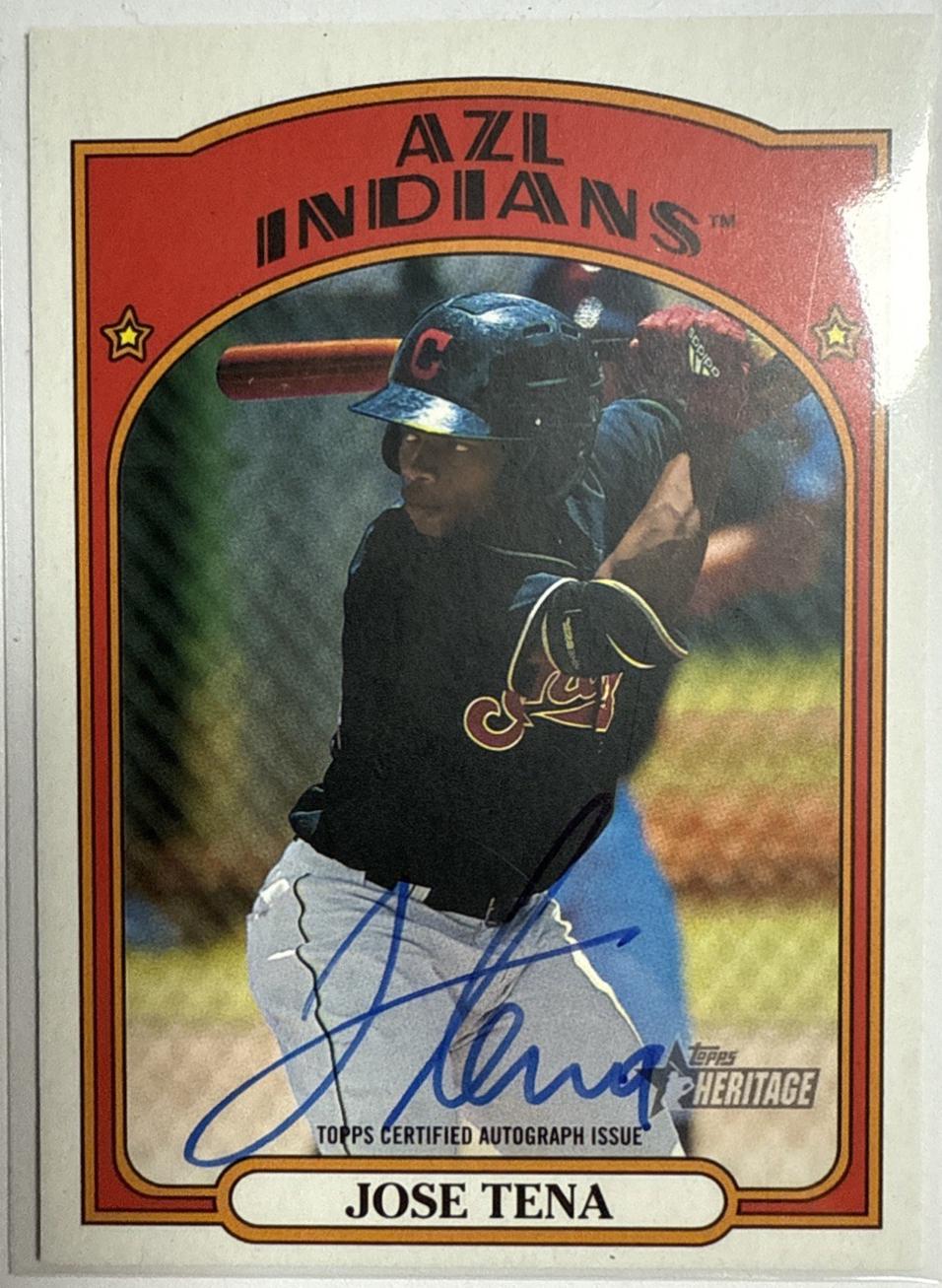 Jose Tena #ROA-JT 2021 Topps Heritage Minor League Baseball Real One Autographs