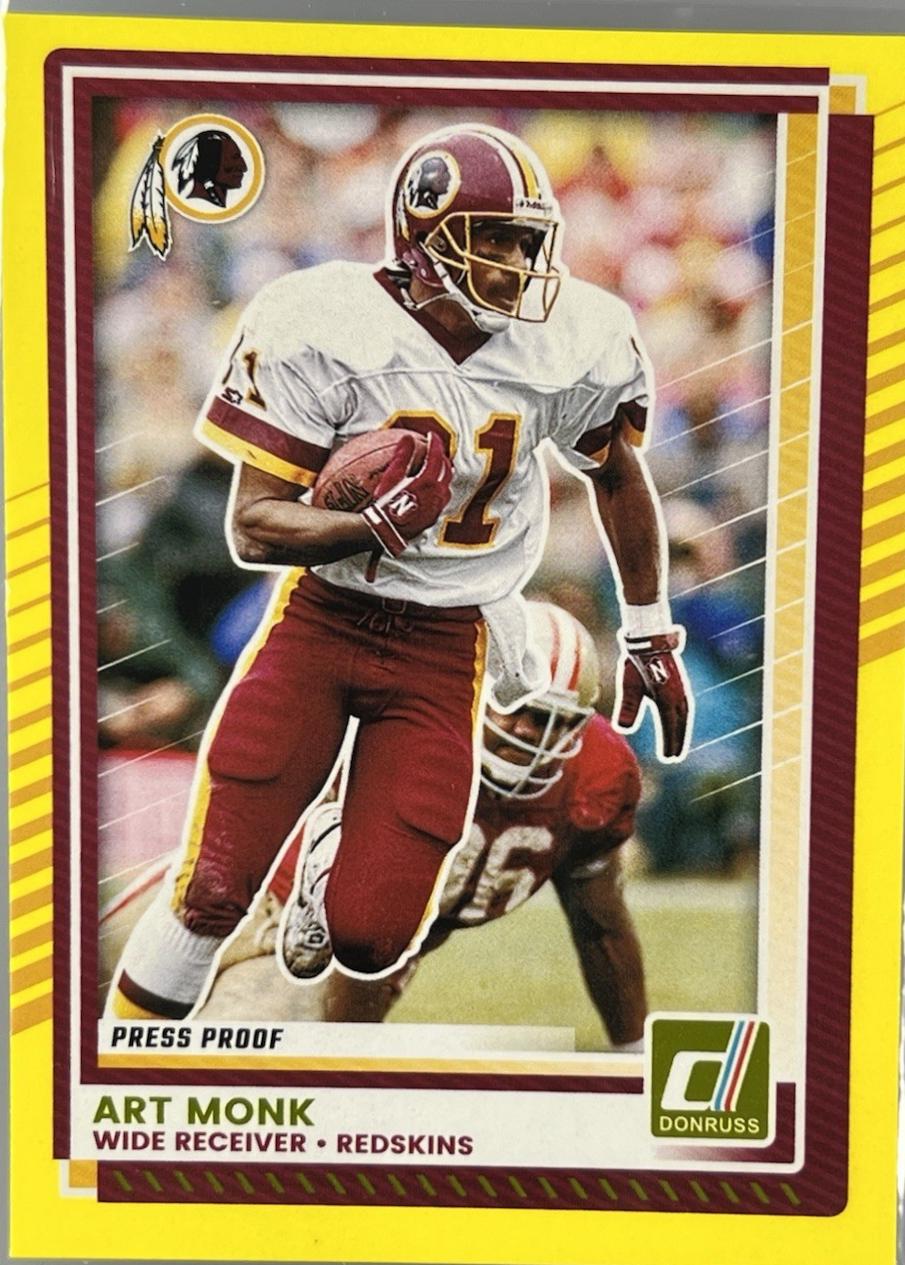Art Monk [Press Proof Yellow] #169 Prices | 2025 Panini Donruss