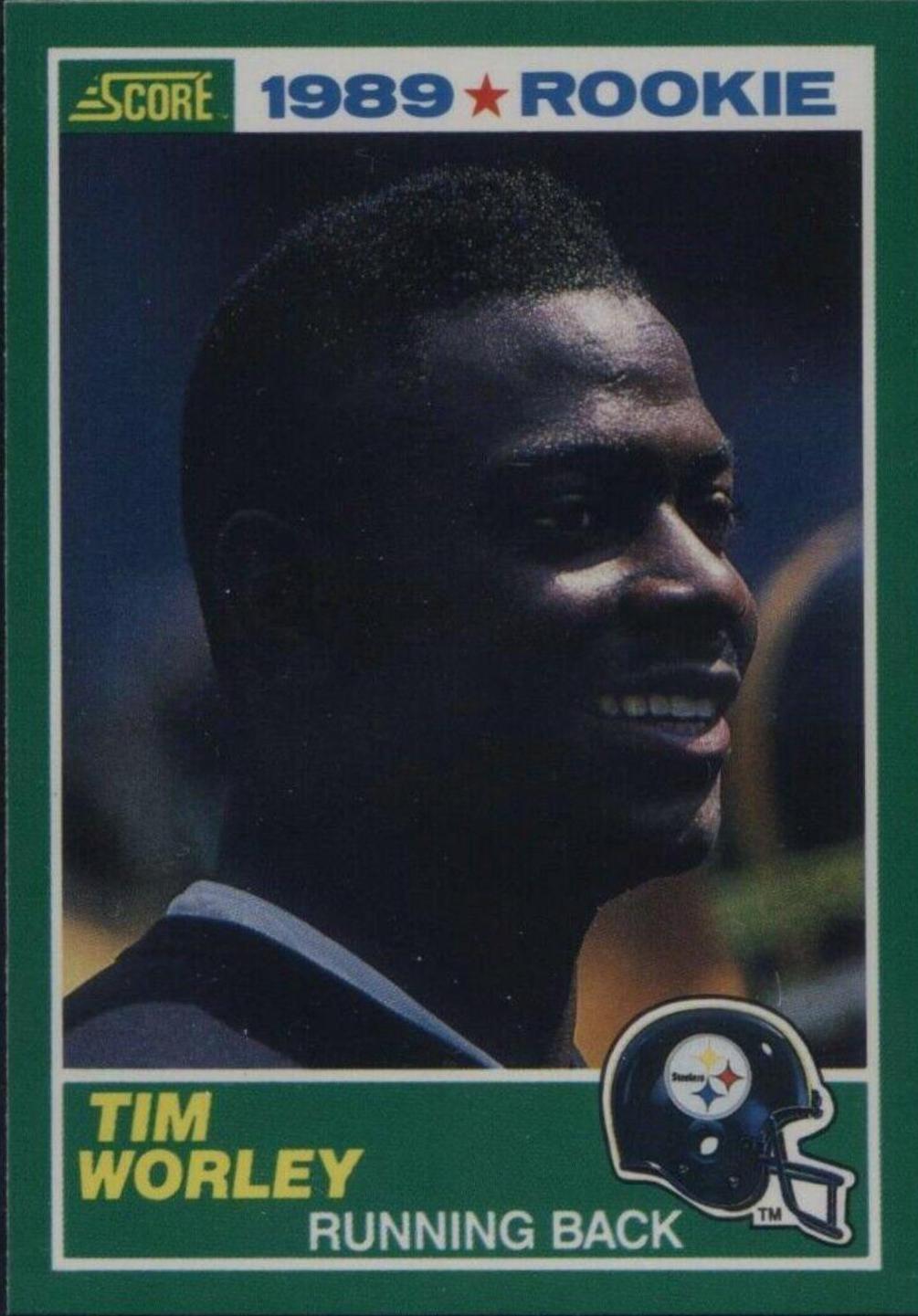 Tim Worley #268 Football Cards 1989 Panini Score