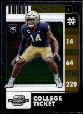Kyle Hamilton #24 Football Cards 2022 Panini Chronicles Draft Picks Contenders Optic