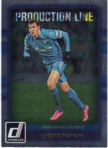 Artem Dzyuba #9 Soccer Cards 2016 Panini Donruss Production Line