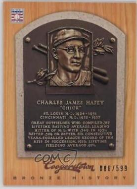 Chick Hafey #37 Baseball Cards 2012 Panini Cooperstown Bronze History