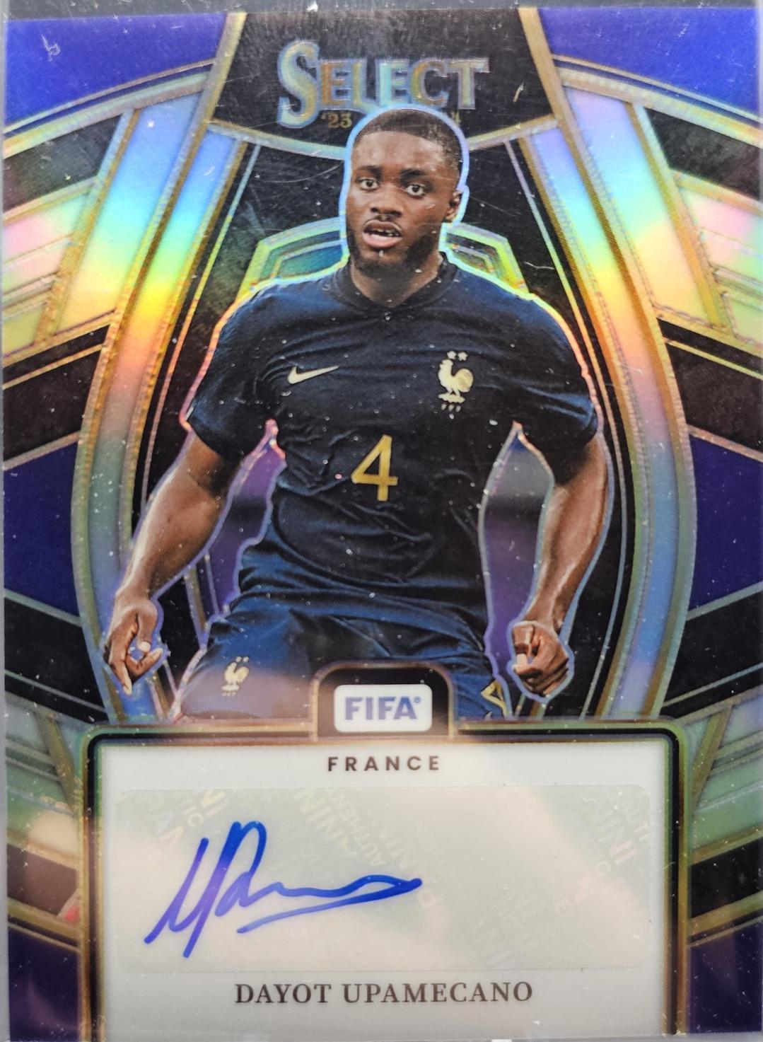 Dayot Upamecano #SS-DUP Soccer Cards 2023 Panini Select FIFA Select Signature