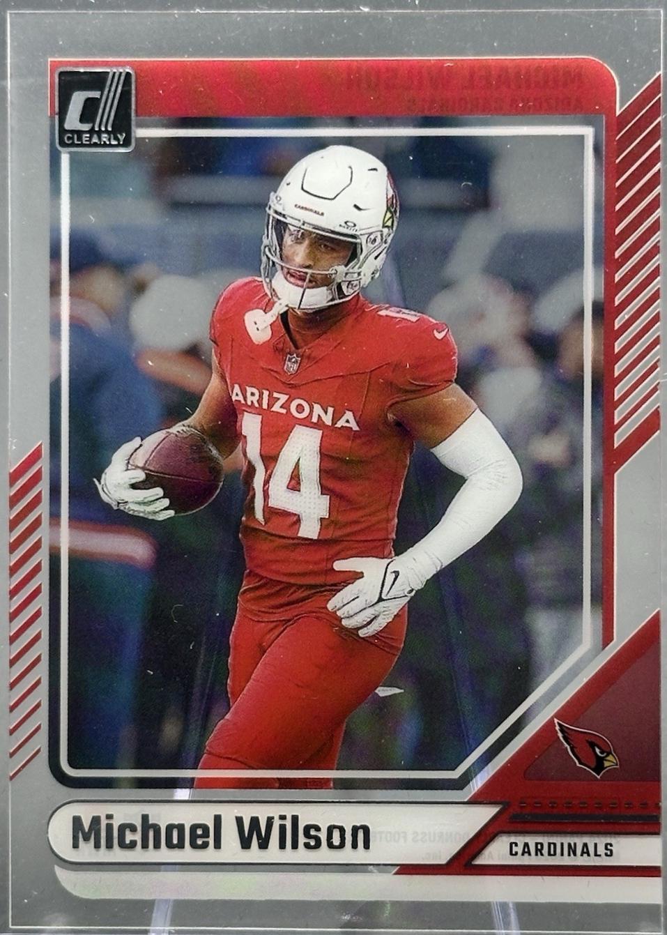 Michael Wilson #2 Football Cards 2024 Clearly Donruss
