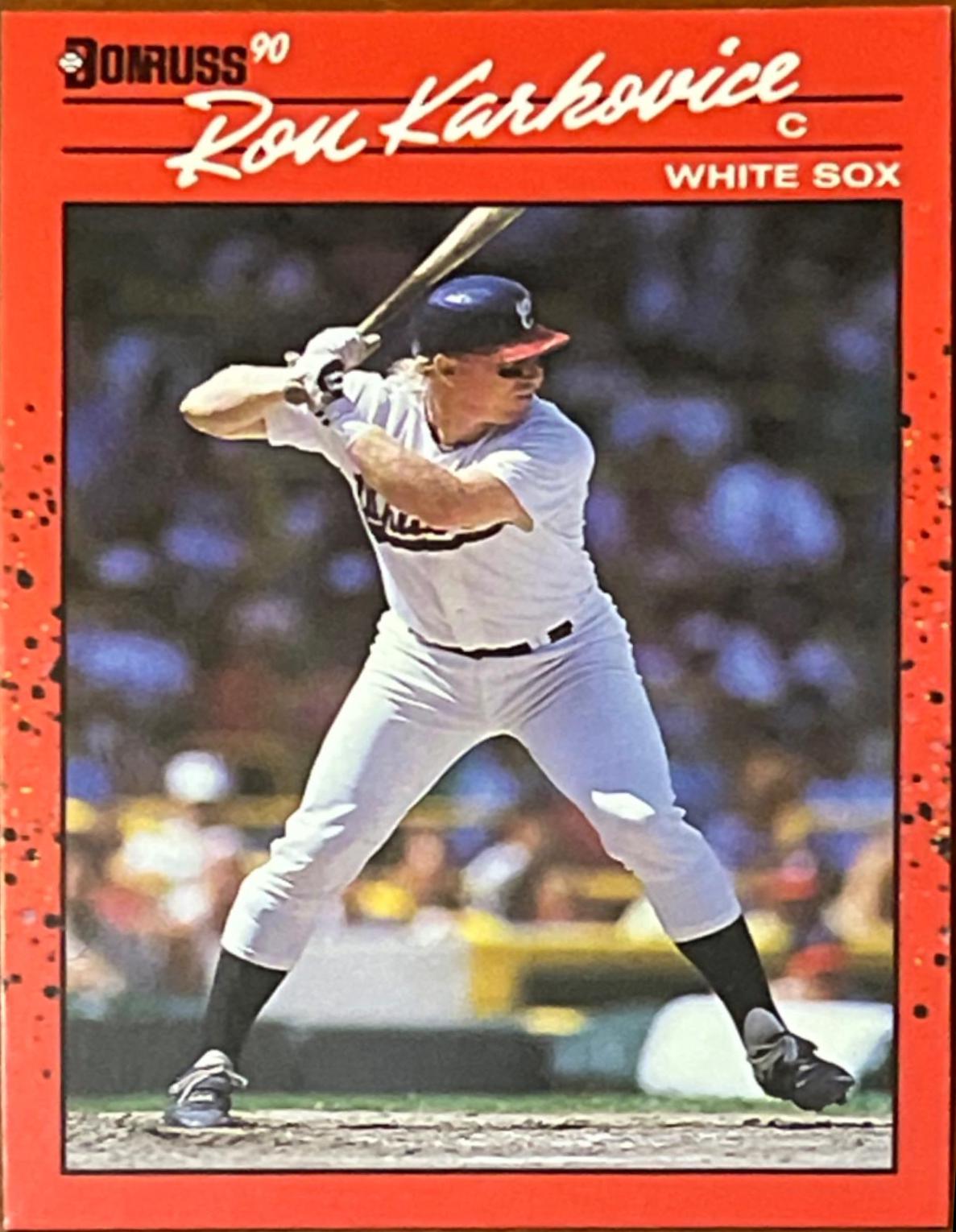 Ron Karkovice #413 Baseball Cards 1990 Donruss