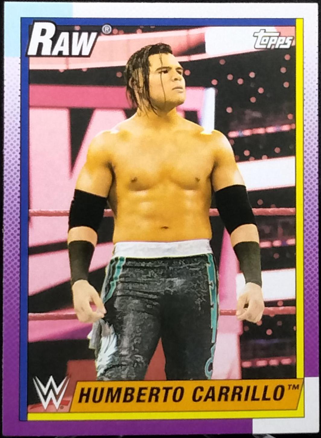 Humberto Carrillo #17 Wrestling Cards 2021 Topps Heritage WWE