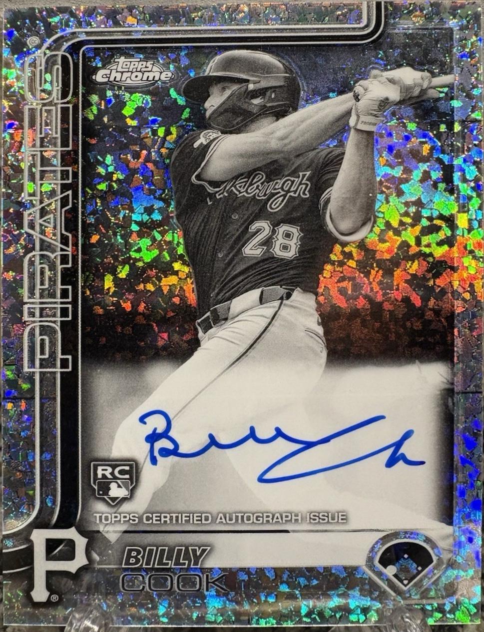 Billy Cook [Black White Mini Diamond Refractor] #RA-BCO