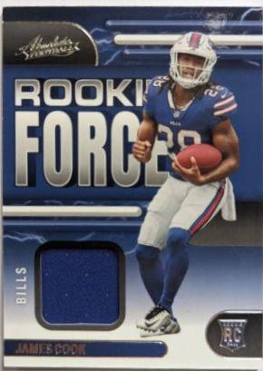 James Cook #RF-14 Football Cards 2022 Panini Absolute Rookie Force
