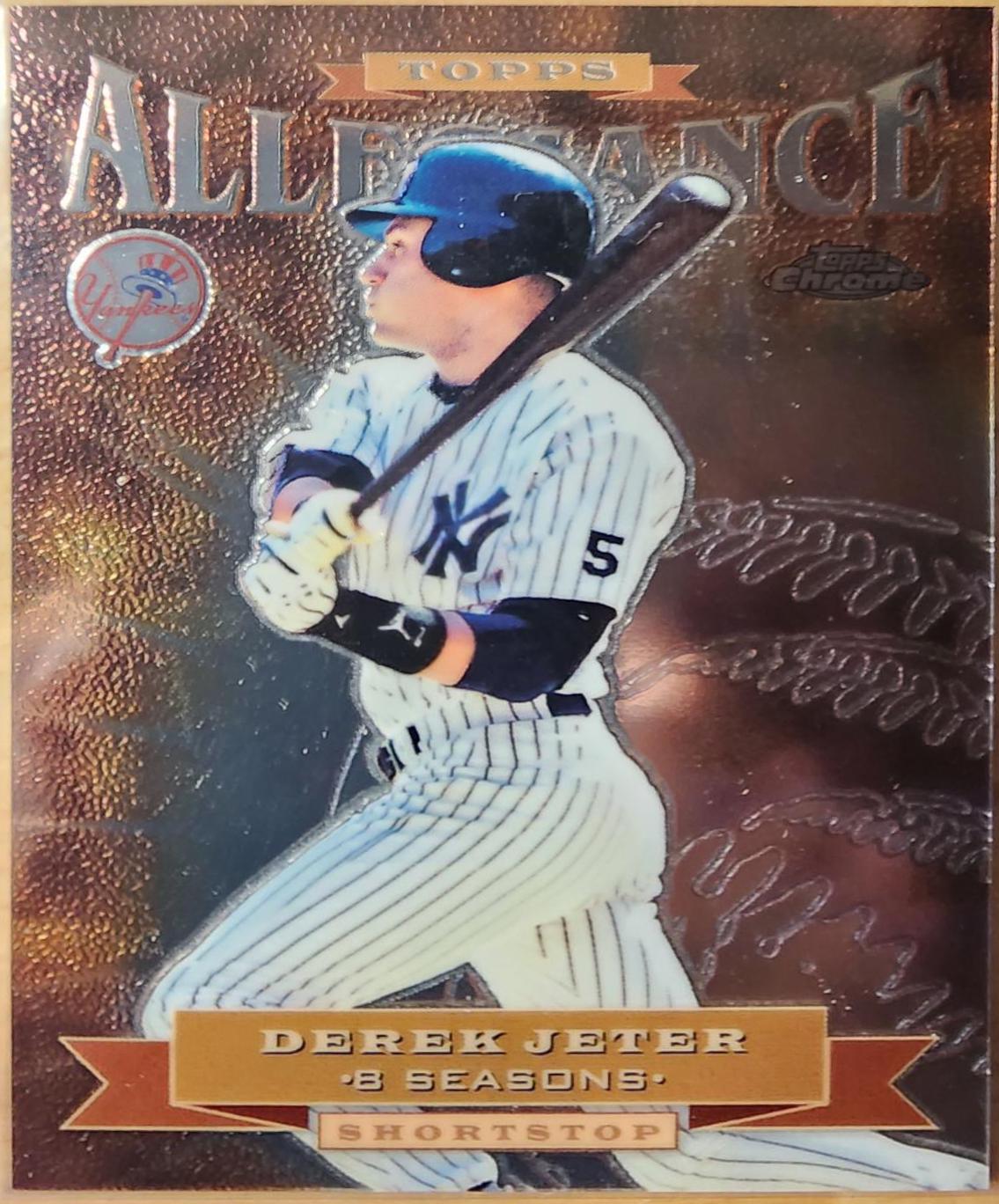 Derek Jeter #TA1 Baseball Cards 2000 Topps Chrome Allegiance