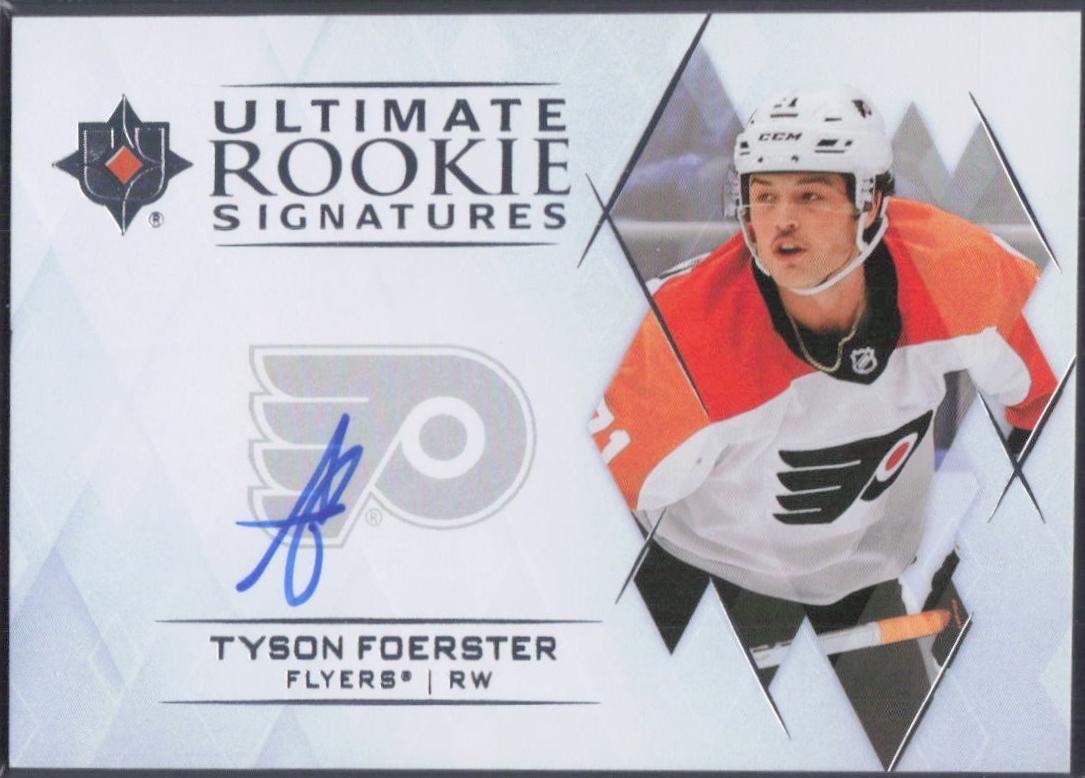 Tyson Foerster #URS-TF Hockey Cards 2023 Upper Deck Ultimate Collection Rookie Signature