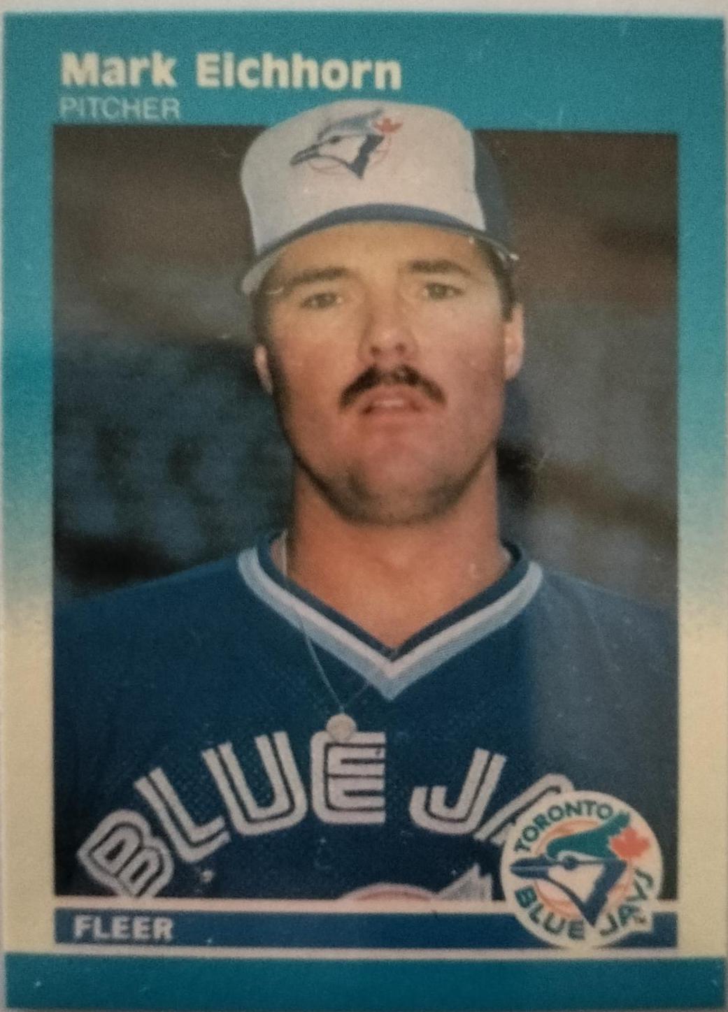 Mark Eichhorn #36 Baseball Cards 1987 Fleer Mini