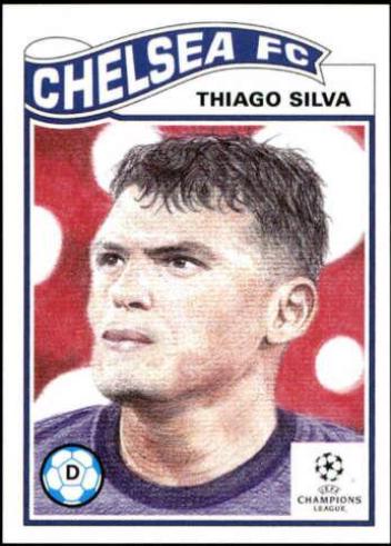 Thiago Silva #278 Soccer Cards 2021 Topps Living UEFA Champions League