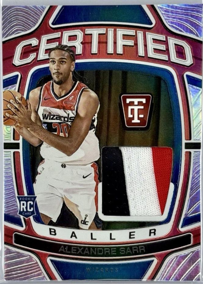 Alexandre Sarr #CB-ALX Basketball Cards 2024 Panini Totally Certified Baller
