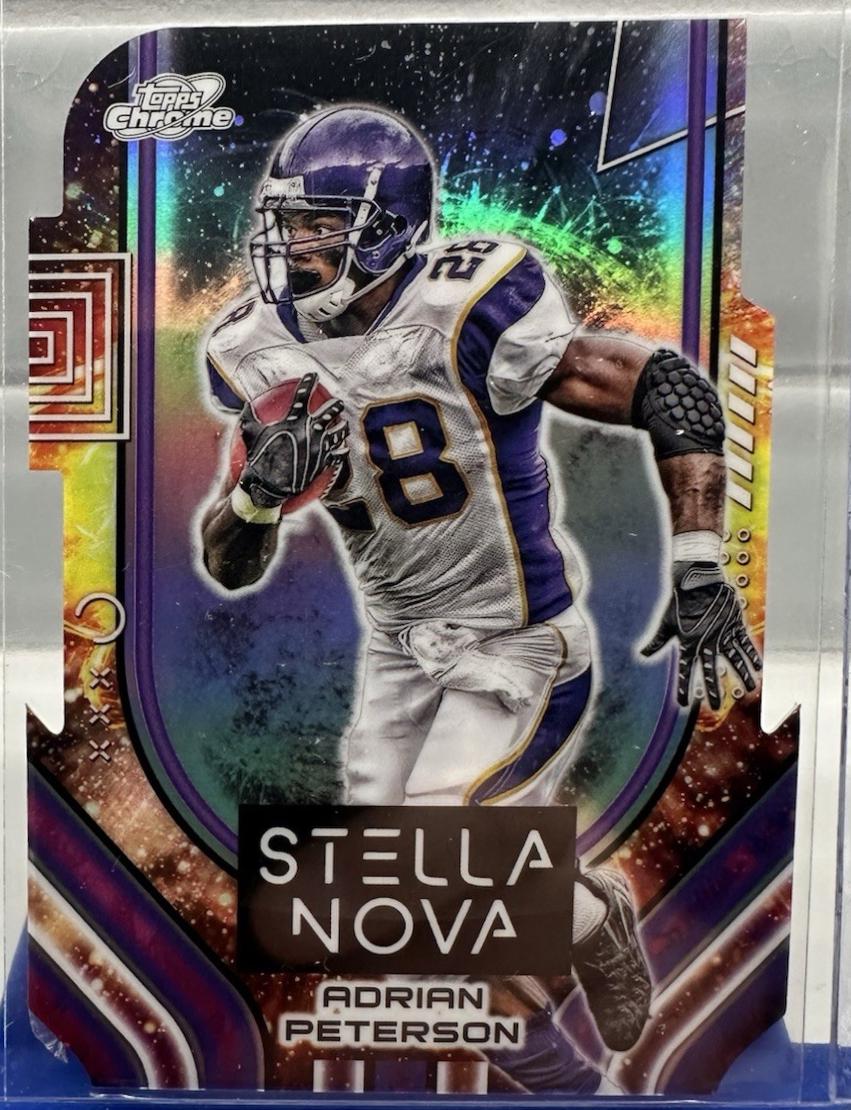 Adrian Peterson #STN-16 Football Cards 2024 Topps Cosmic Chrome Stella Nova