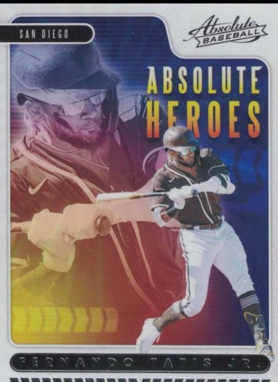 Fernando Tatis Jr #AH10 Baseball Cards 2020 Panini Absolute Heroes