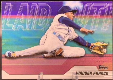 Wander Franco #LO-20 Baseball Cards 2023 Topps Update Laid Out