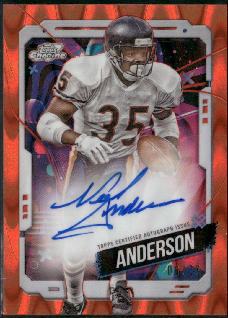 Neal Anderson #CCA-NA 2024 Topps Chrome Cosmic Football Cosmic Chrome Autographs