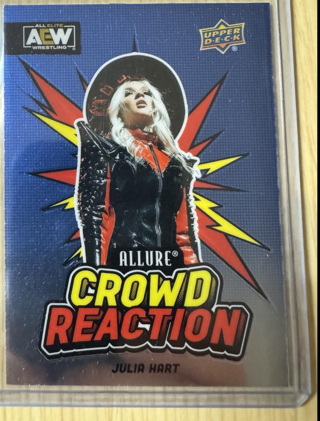 Julia Hart #CR-8 Wrestling Cards 2024 Upper Deck Allure AEW Crowd Reaction Autograph