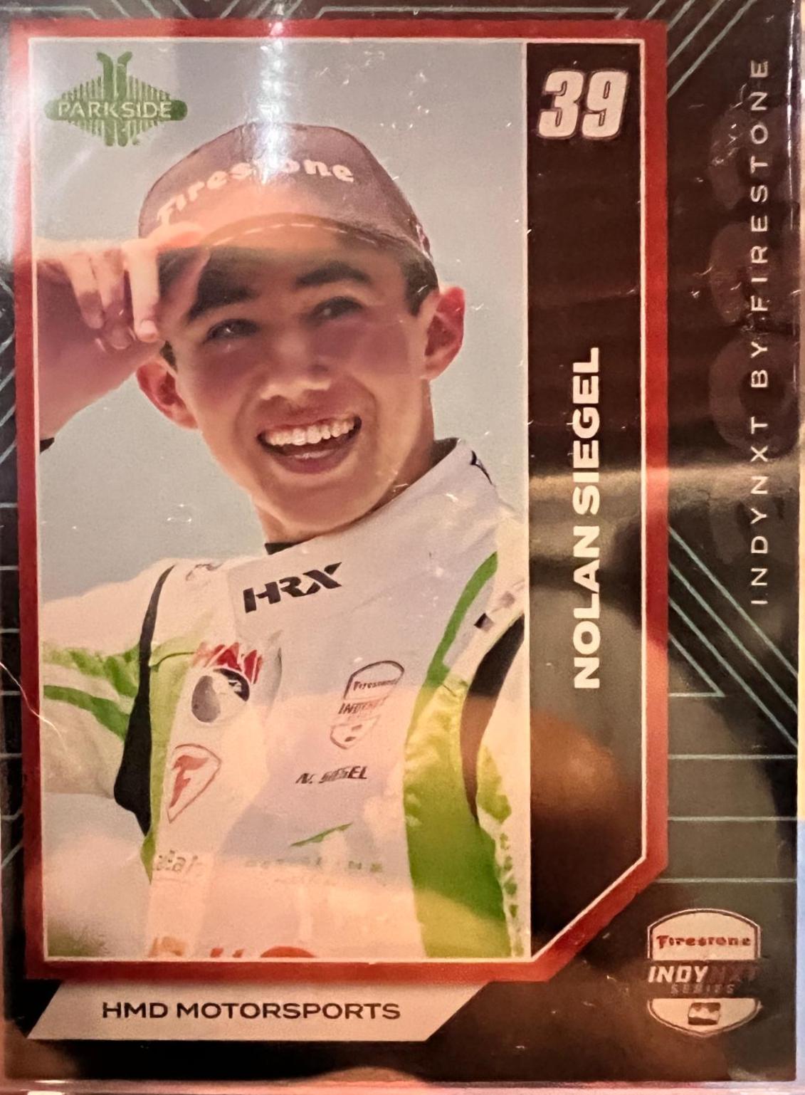 Nolan Siegel #INXT-NS Racing Cards 2024 Parkside NTT IndyCar INDYNXT