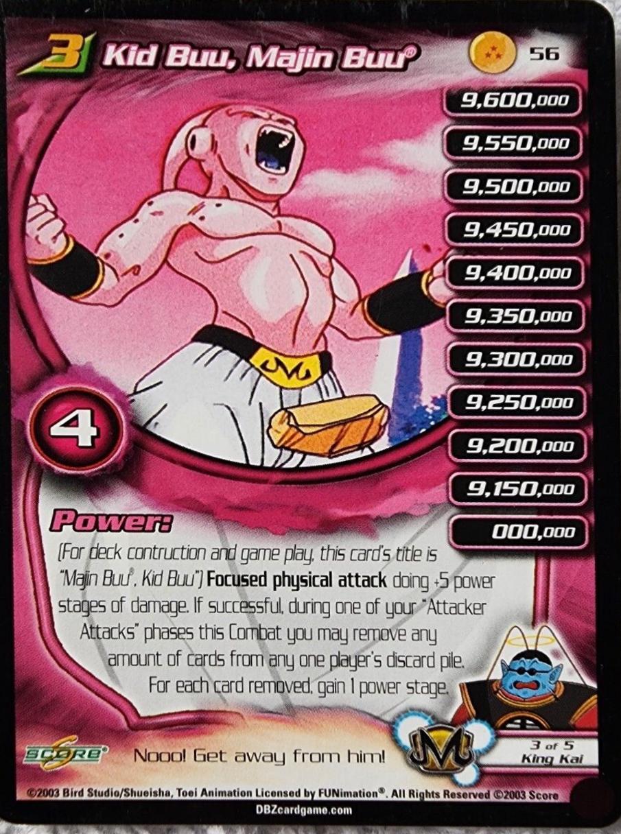 Kid Buu Majin Buu 56 Dragon Ball Z Kid Buu Saga