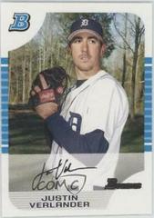 Justin Verlander [White] #174 Baseball Cards 2005 Bowman Prices