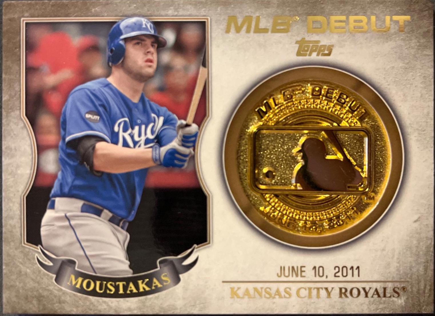 Mike Moustakas #MLBD2M-32 Baseball Cards 2016 Topps MLB Debut Medallion Series 2