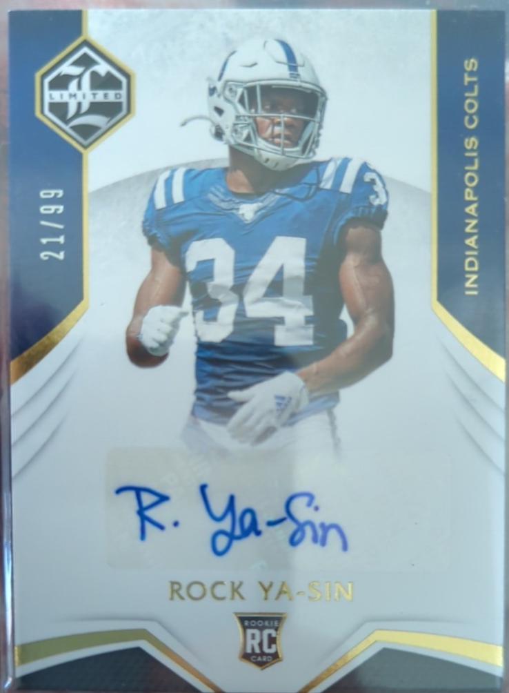 Rock Ya-Sin #211 2019 Panini Limited Football