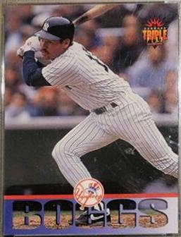 Wade Boggs #272 1994 Donruss Triple Play Baseball