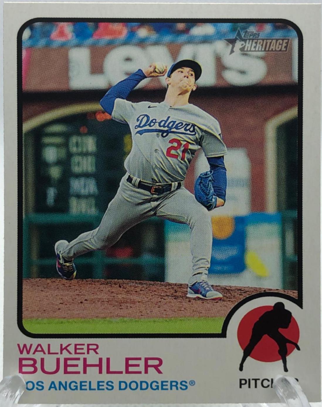 Walker Buehler #127 Baseball Cards 2022 Topps Heritage