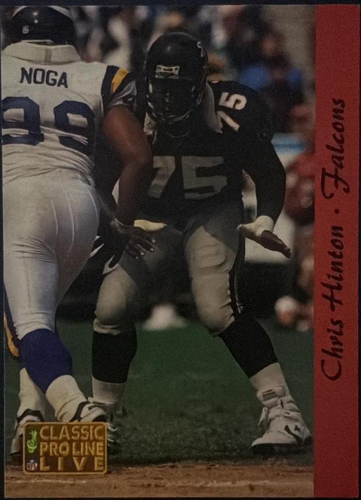 Chris Hinton #2 1993 Pro Line Live Football
