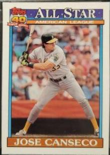 Jose Canseco #390 1991 O-Pee-Chee Baseball