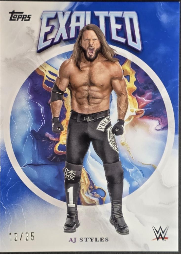AJ Styles [Blue] #63 Prices | 2025 Topps Exalted WWE | Wrestling Cards