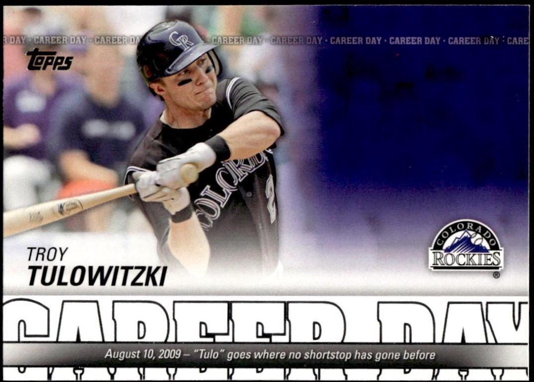 Troy Tulowitzki #CD-24 Baseball Cards 2012 Topps Career Day