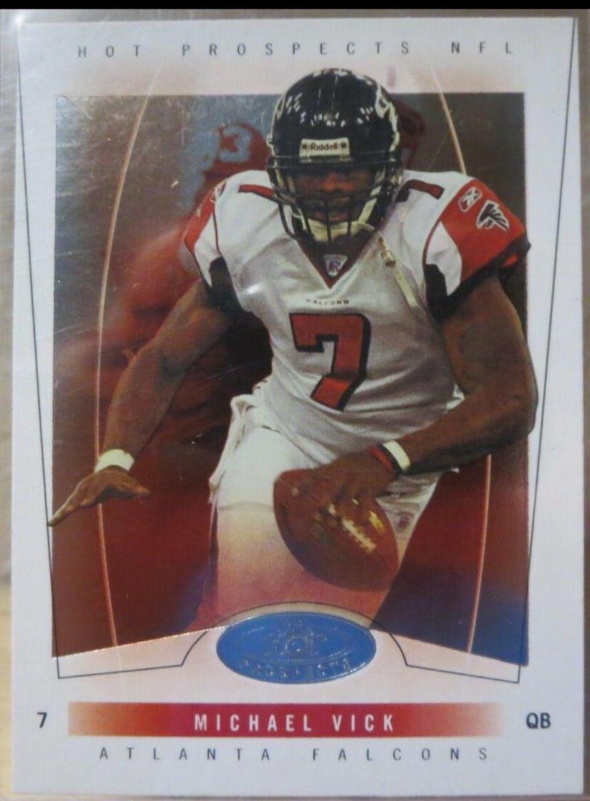 Michael Vick #24 Football Cards 2004 Fleer Hot Prospects