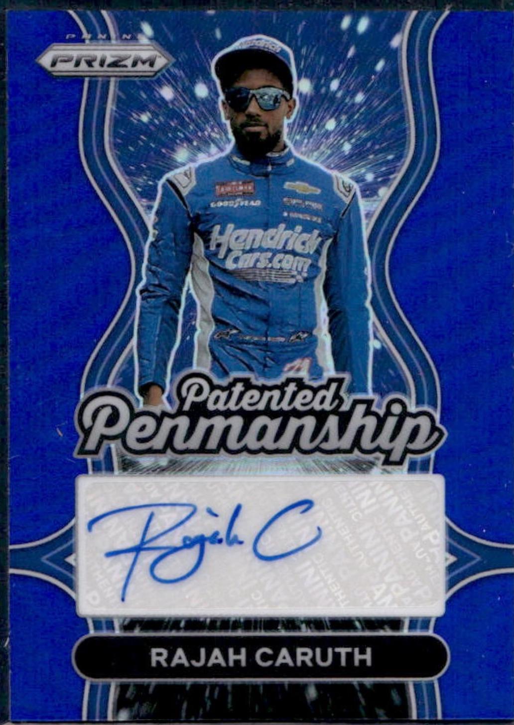 Rajah Caruth [Blue] #8 Prices | 2025 Panini Prizm NASCAR Patented ...