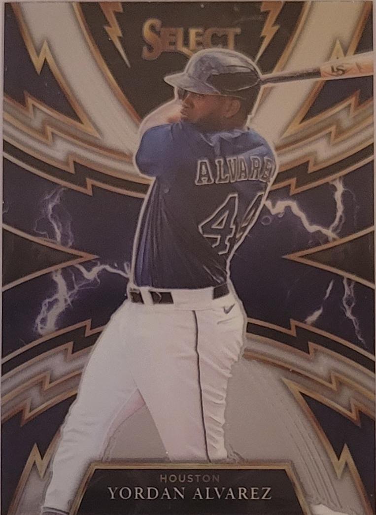 Yordan Alvarez #SP-2 Baseball Cards 2021 Panini Select Lightning Strikes